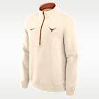 Texas Primetime Primary Logo Men's Nike College 1/2-Zip Crew