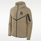 San Diego Padres Tech Fleece Windrunner Men's Nike MLB Full-Zip Hooded Jacket