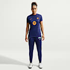 Haut de foot d'avant-match Nike Dri-FIT FC Barcelona Third pour femme