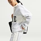 เสื้อรักบี้ทรงโอเวอร์ไซส์ผู้หญิง Nike Studio Fleece น้ำหนักปานกลาง