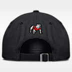 Gorra universitaria Nike ajustable para hombre Georgia Natural Club
