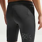 ナイキ ファスト メンズ Dri-FIT 1/2レングス ランニング タイツ (インナー付き)