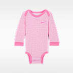 Μακρυμάνικα ολόσωμα φορμάκια Nike Baby Essentials για βρέφη (συσκευασία τριών τεμαχίων)