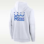 Kansas City Royals Authentic Collection City Connect Men's Nike Therma MLB Pullover Hoodie