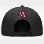 Oklahoma Legacy Letter Rise Men's Nike Dri-FIT College A-Frame Adjustable Hat