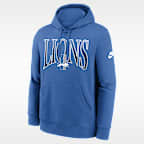 Sudadera con gorro sin cierre Nike de la NFL para hombre Detroit Lions Rewind Club