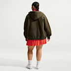Sudadera con gorro oversized de cierre completo para mujer Nike Studio Fleece Medium Weight