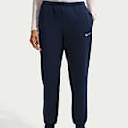 Joggers de tiro medio para mujer Nike Studio Fleece Medium Weight