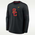 USC Sideline Coaches Men's Nike Therma-FIT College Long-Sleeve T-Shirt