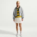 Nike Studio Fleece Medium Weight Women's Oversized Full-Zip Cropped Hoodie