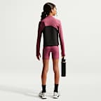 Maglia a manica lunga con zip a metà lunghezza Nike Pro Dri-FIT – Ragazza
