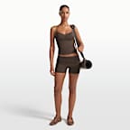 NikeSKIMS Matte Women's 3" Fold-Over Waistband Shorts