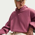 Nike Studio Fleece Medium Weight Women's Oversized Cropped Hoodie