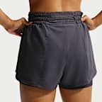 Damskie spodenki 2 w 1 z wysokim stanem Dri-FIT Nike One 7,5 cm 