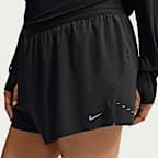 Nike Swift Women's Dri-FIT Mid-Rise 2-in-1 Running Shorts (Plus Size)