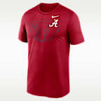 Alabama Campus Legend Shadow Logo Men's Nike Dri-FIT College T-Shirt