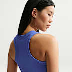 Vestido de tirantes de tela de canalé ajustado para mujer Nike Sportswear Chill Knit