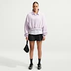 Nike Studio Fleece Medium Weight Women's Oversized Cropped Polo