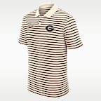 Polo universitario Nike Dri-FIT para hombre Georgia Striped