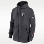 Atlanta Falcons Playbook Page Club Men's Nike NFL Full-Zip Hoodie