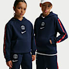 Paris Saint-Germain Home City Side Older Kids' Nike Football Fleece Hoodie