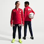 Atlético Madrid Strike Third Nike Dri-FIT Fußball-Trainingsanzug aus Strickmaterial für ältere Kinder