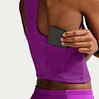 Nike AeroSwift verkürztes Dri-FIT ADV Lauf-Tanktop mit Taschen (Damen)