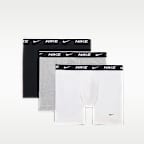 Nike Essential Men's Cotton Stretch Boxer Briefs (3-Pack)