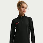 Nike Academy Older Kids' Dri-FIT Long-Sleeve 1/4-Zip Football Drill Top