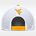 Gorra de rejilla universitaria Nike Nike ajustable para hombre West Virginia On-Field Rise