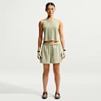 Canotta corta NikeSKIMS Performance in misto cotone – Donna