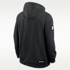 Sudadera con gorro Nike Dri-FIT de la NFL de cierre completo para hombre Baltimore Ravens Sideline Standard Issue