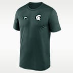 Playera universitaria Nike Dri-FIT para hombre Michigan State Sideline Legend