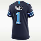 Jersey Nike de la NFL Game para mujer Cameron Ward Tennessee Titans Rivalries Collection