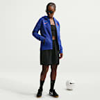 Sudadera con gorro de fútbol Nike de cierre completo para hombre de la selección nacional de fútbol masculino de Estados Unidos Tech Fleece Windrunner