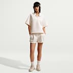 Γυναικεία μπλούζα πόλο σε ριχτή γραμμή Nike Pregame Fleece