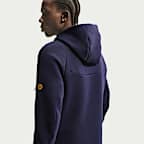 Sudadera con gorro de fútbol Nike de cierre completo para hombre FC Barcelona Tech Fleece Windrunner