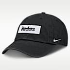 Pittsburgh Steelers Primetime Club Wordmark Men's Nike NFL Adjustable Hat
