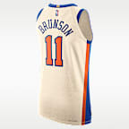 Jersey Nike Dri-FIT ADV de la NBA Authentic para hombre de Jalen Brunson de los New York Knicks City Edition