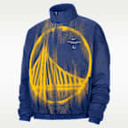Golden State Warriors Nike Standard Issue Men's Woven Basketball Jacket