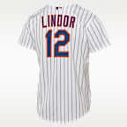 Francisco Lindor New York Mets Baseline Big Kids' Nike MLB Home Replica Jersey