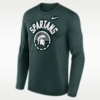 Michigan State Courtside Men's Nike Dri-FIT College Long-Sleeve T-Shirt