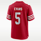 Mike Evans San Francisco 49ers 80th Anniversary Men's Nike NFL Game Jersey
