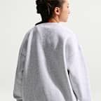 Nike Sportswear Studio oversized sweatshirt met ronde hals voor meisjes