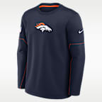 Denver Broncos Sideline Coaches Men's Nike Therma-FIT NFL Long-Sleeve T-Shirt