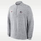 Sudadera universitaria Nike Therma-FIT de medio cierre para hombre Florida State Par