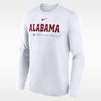 Alabama Courtside Basketball Shootaround Legend Men's Nike Dri-FIT College Long-Sleeve T-Shirt