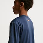 Nike Swim Hydroguard Big Kids' (Boys') Dri-FIT UV Short Sleeve Top