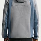 Casaco Windrunner em lã cardada com fecho completo e bloco de cor Nike Tech para homem