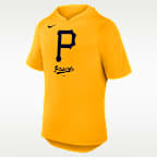 Pittsburgh Pirates Logo Men's Nike Dri-FIT MLB Hooded T-Shirt
